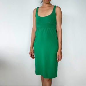 Day-to-night DVF green strappy dress